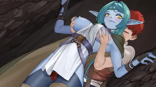 Thighjob with Alith in a cave - Stranger Maidens