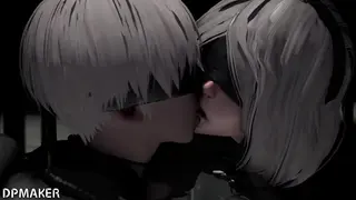 Intense 2B and 9S Action