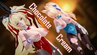 ????ZZZ 克拉蕾 希格莉德 Claret, Sigrid - Chocolate Cream (Nude, Bunny, SlingBikini, Costume, Swimsuit) Low Angle Camera 1080p