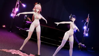 Blender255【Yae Miko&Raiden Shogun（八重神子&雷电将军）-V】